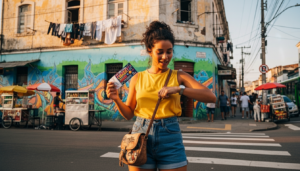 Visão de um corredor de data center moderno com racks de servidores iluminados por luzes LED azuis e verdes. A imagem representa o desafio de escala e infraestrutura necessários para processar algoritmos de inteligência artificial e bilhões de interações em redes sociais como o Instagram, simbolizando segurança e alta performance.